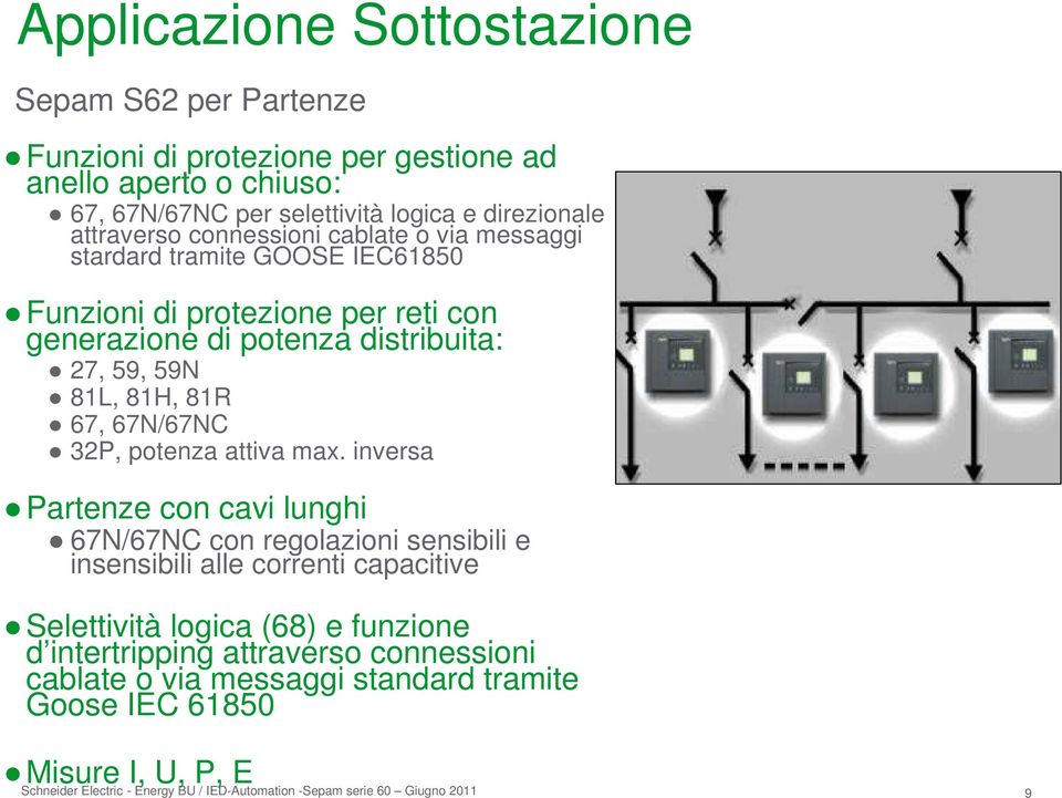 distribuita: 27, 59, 59N 81L, 81H, 81R 67, 67N/67NC 32P, potenza attiva max.