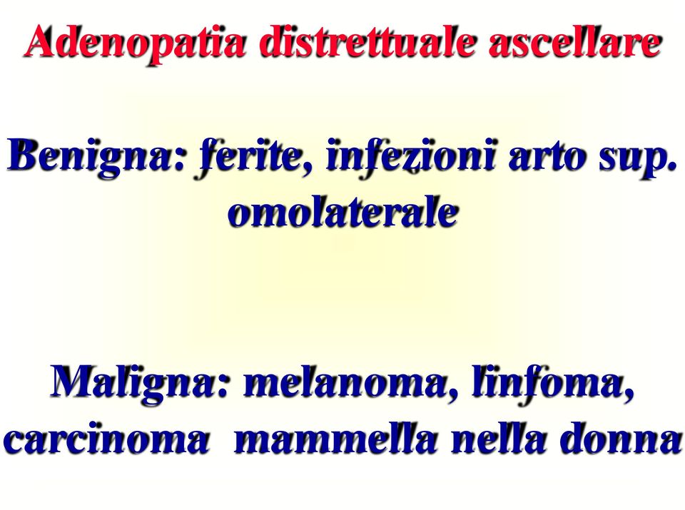 omolaterale Maligna: melanoma,