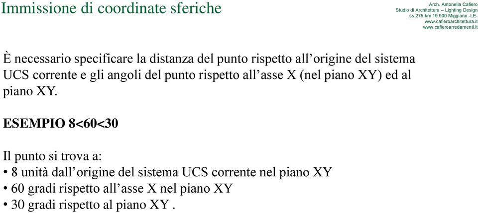 XY) ed al piano XY.