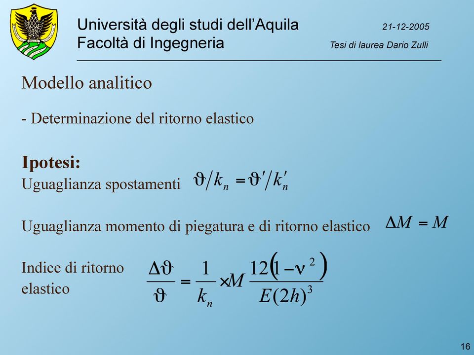 spostamenti Uguaglianza momento di