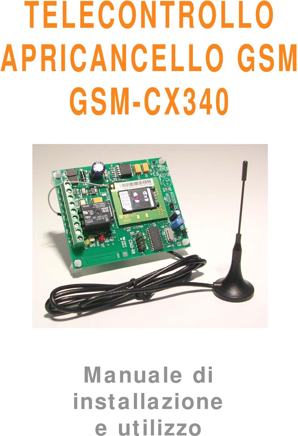 GSM-CX340 Manuale