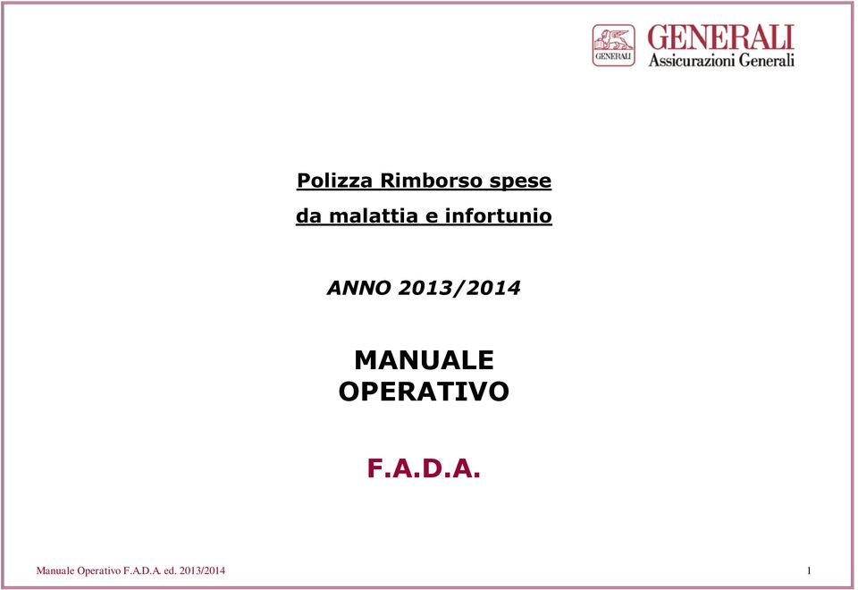 2013/2014 MANUALE OPERATIVO F.A.D.