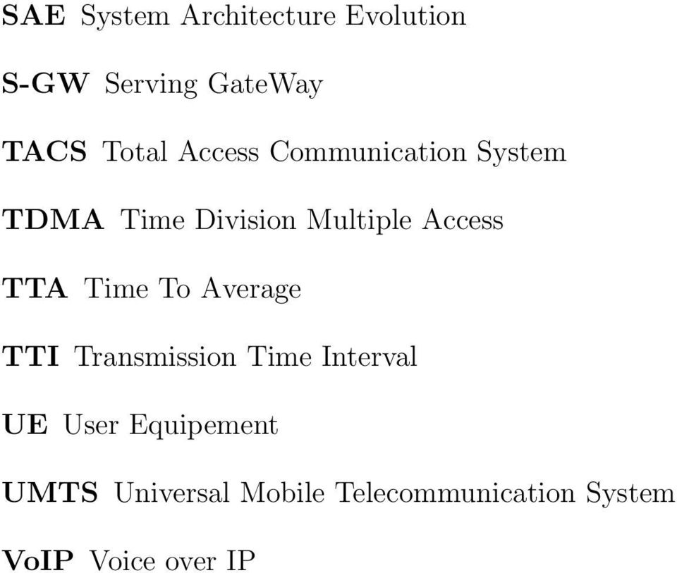 TTA Time To Average TTI Transmission Time Interval UE User