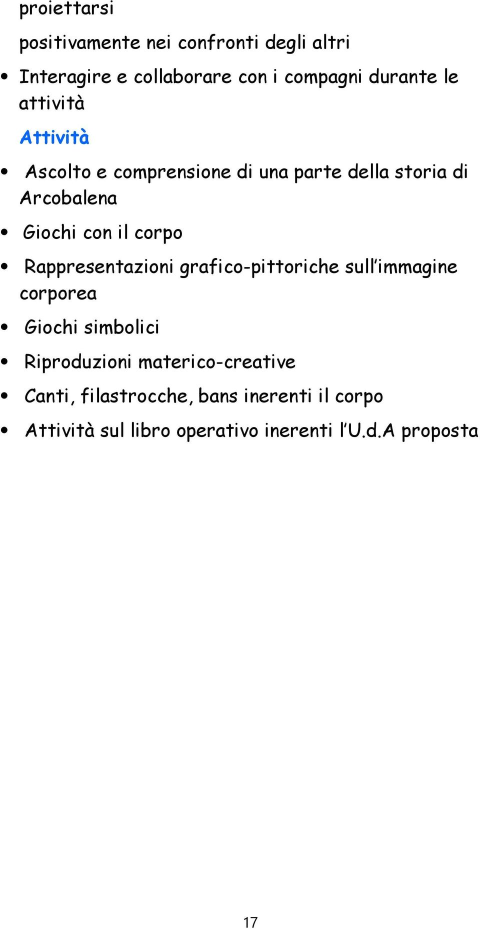 Rappresentazioni grafico-pittoriche sull immagine corporea Giochi simbolici Riproduzioni