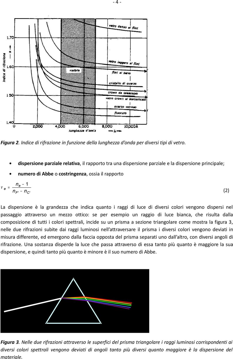 grandezza che indica quanto i raggi di luce di diversi colori vengono dispersi nel passaggio attraverso un mezzo ottico: se per esempio un raggio di luce bianca, che risulta dalla composizione di