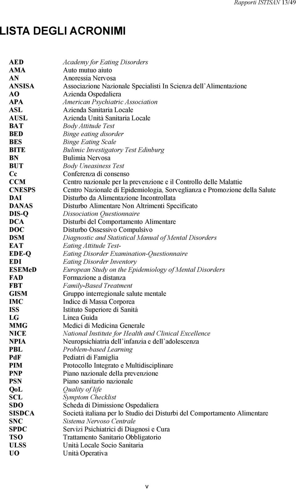 Psychiatric Association Azienda Sanitaria Locale Azienda Unità Sanitaria Locale Body Attitude Test Binge eating disorder Binge Eating Scale Bulimic Investigatory Test Edinburg Bulimia Nervosa Body