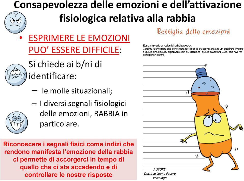 delle emozioni, RABBIA in particolare.