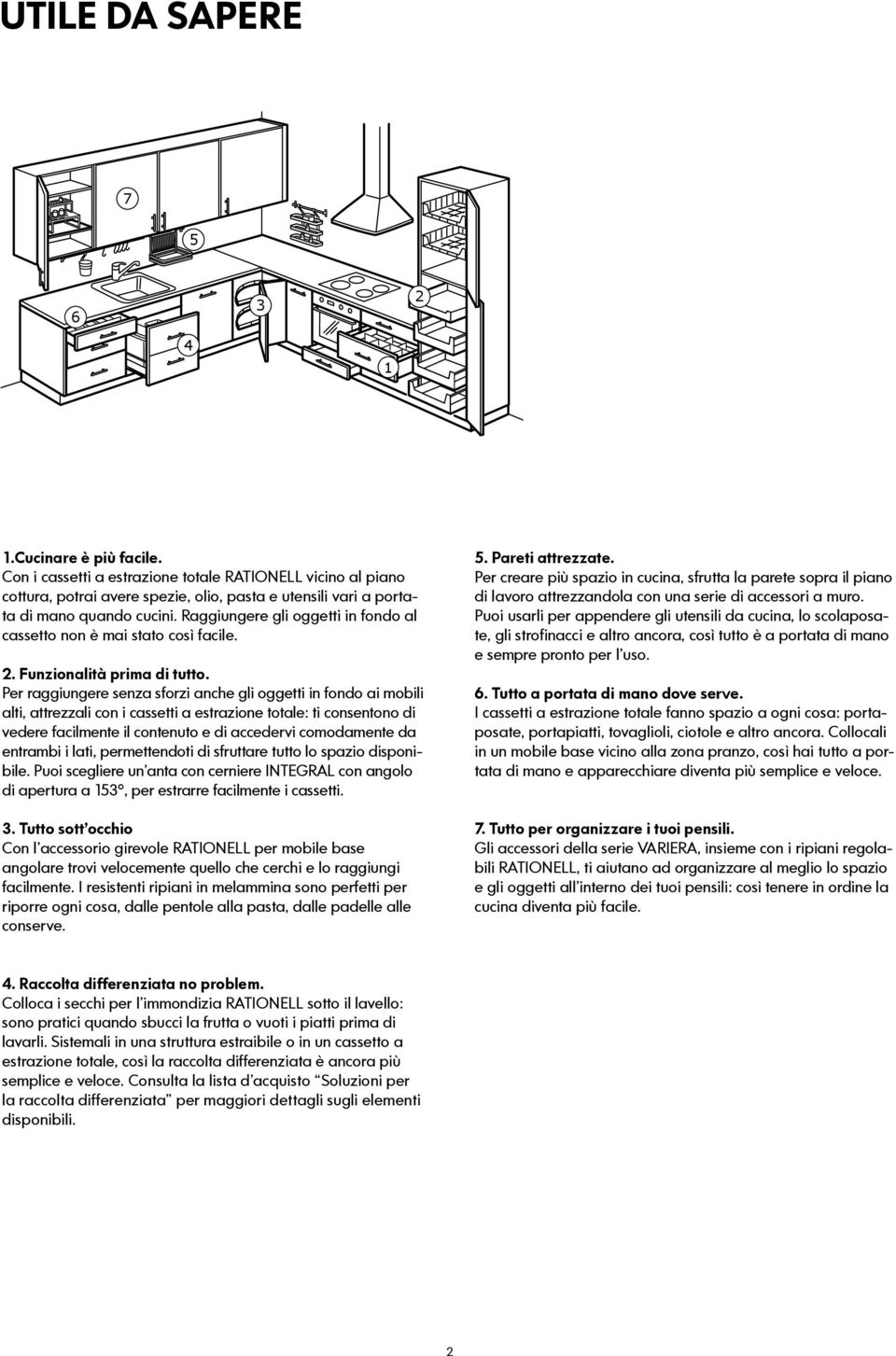 Raggiungere gli oggetti in fondo al cassetto non è mai stato così facile. 2. Funzionalità prima di tutto.