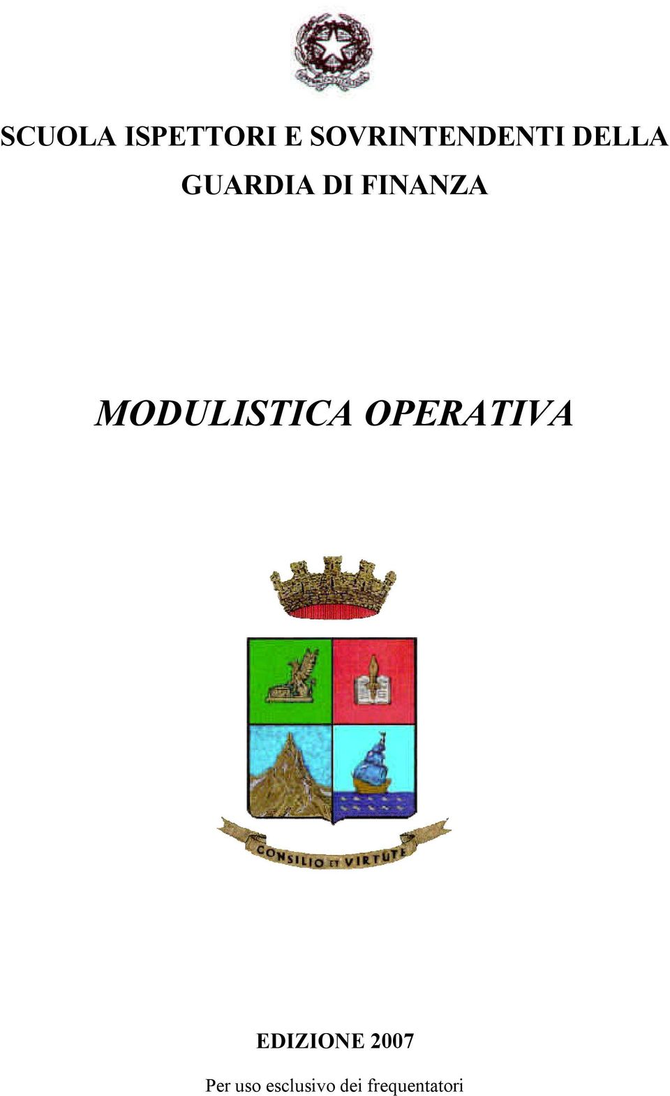 FINANZA MODULISTICA OPERATIVA