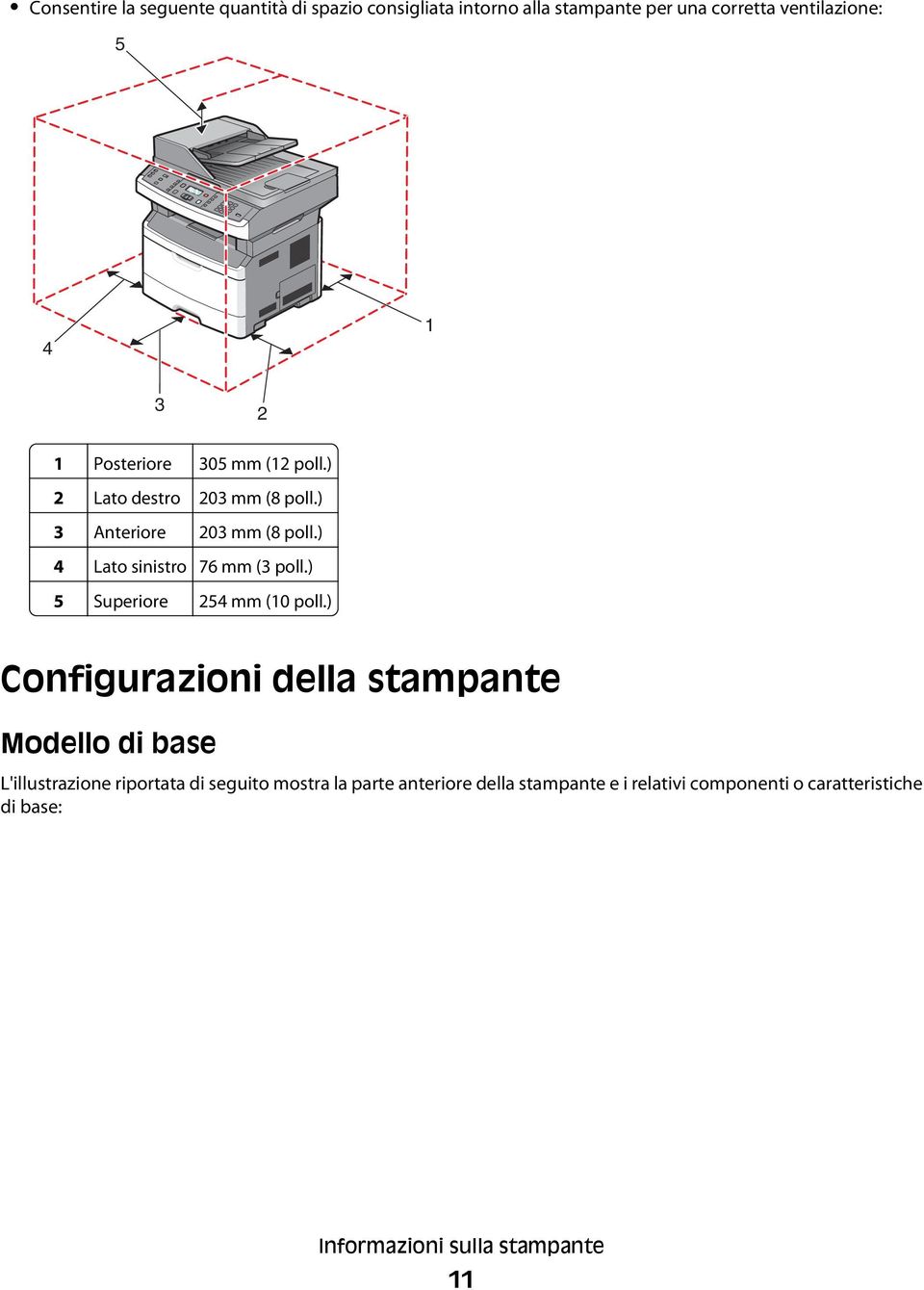 ) 5 Superiore 254 mm (10 poll.