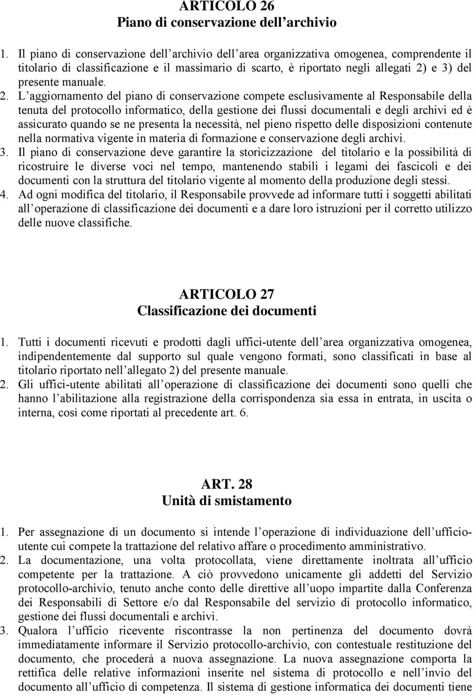 manuale. 2.