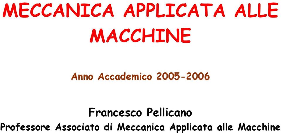 Pellicano Professore Associato di