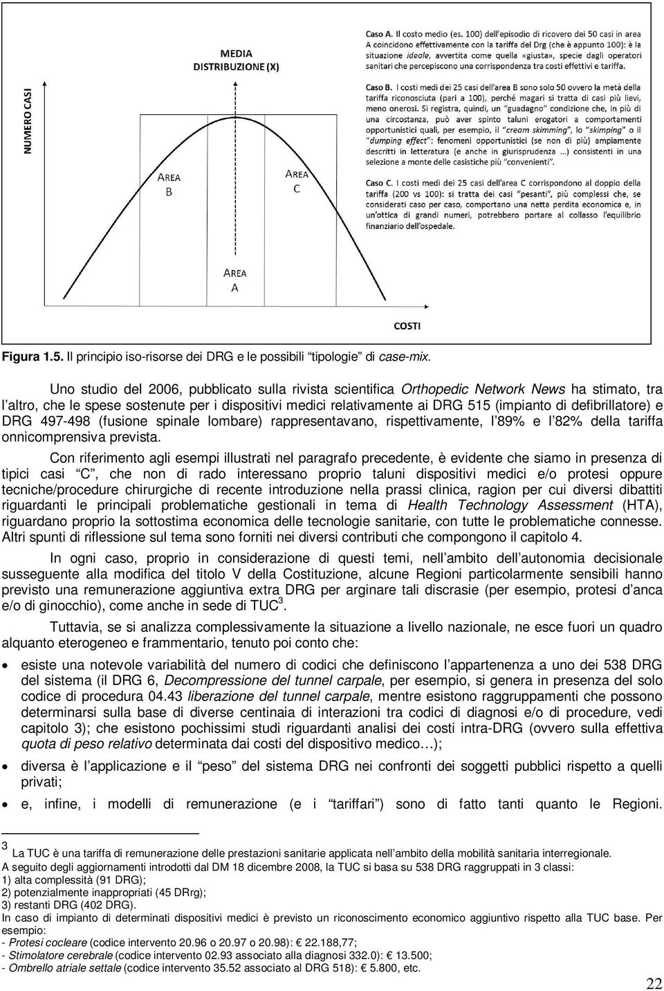 defibrillatore) e DRG 497-498 (fusione spinale lombare) rappresentavano, rispettivamente, l 89% e l 82% della tariffa onnicomprensiva prevista.