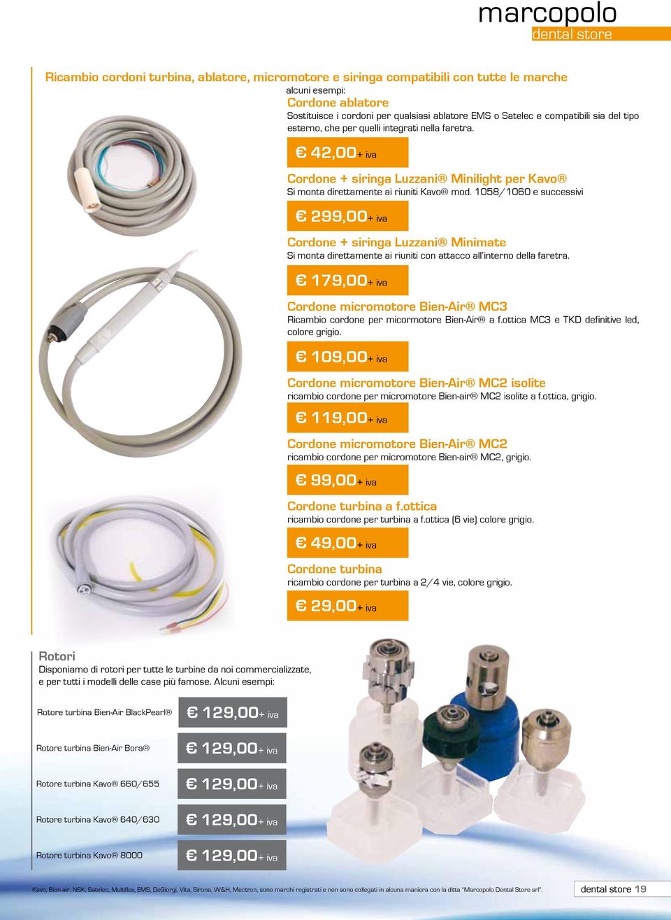 1058/1060 e successivi 299,00+ iva Cordone + siringa Luzzani Minimate Si monta direttamente ai riuniti con attacco all interno della faretra.