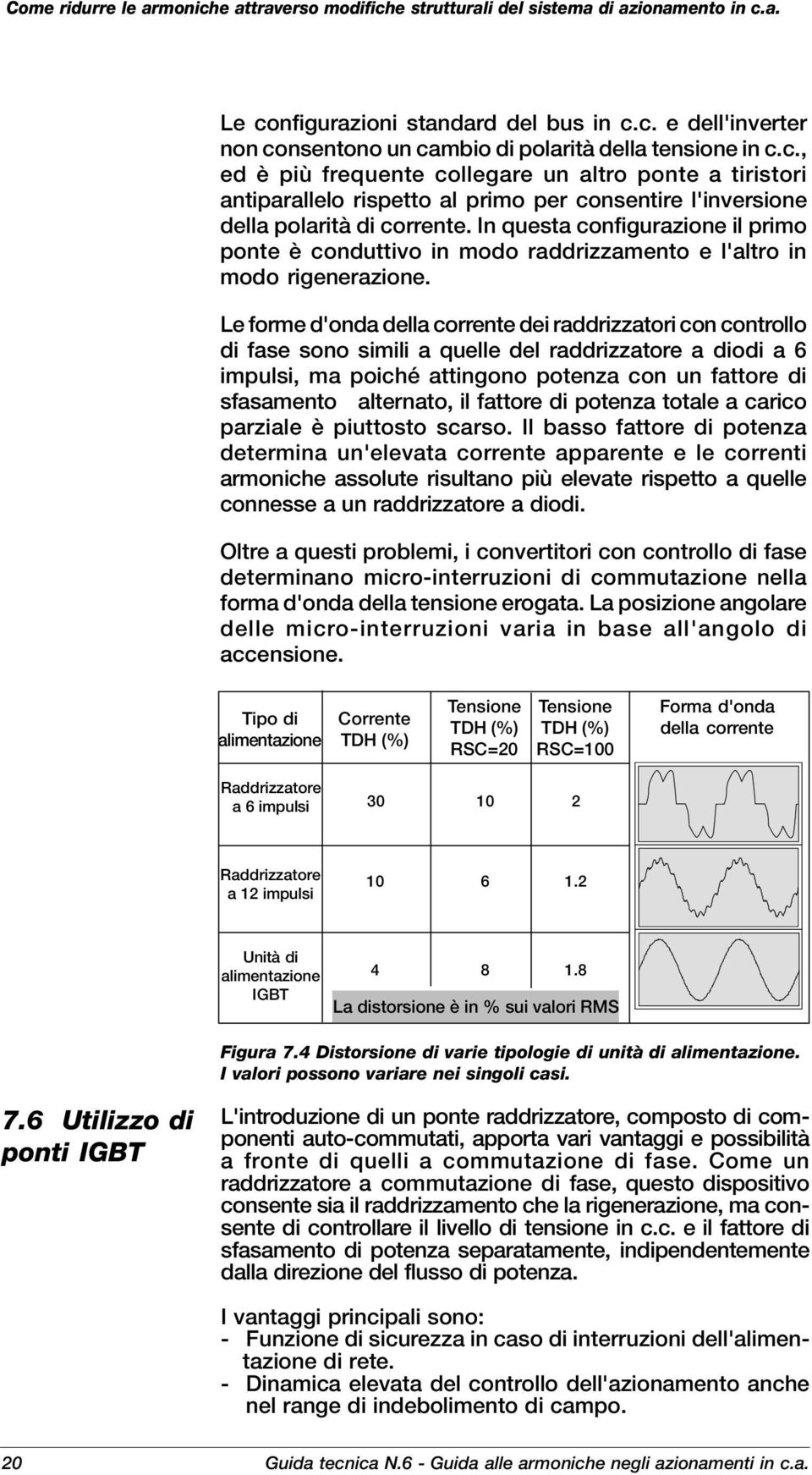 In questa configurazione il primo ponte è conduttivo in modo raddrizzamento e l'altro in modo rigenerazione.