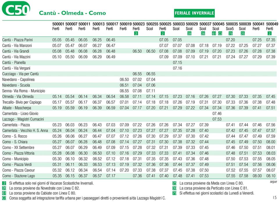 27 06.47 07.07 07.07 07.08 07.18 07.19 07.22 07.25 07.27 07.37 Cantù - Via Grandi 05.08 05.48 06.08 06.28 06.48 06.50 06.50 07.08 07.08 07.09 07.19 07.20 07.23 07.26 07.28 07.