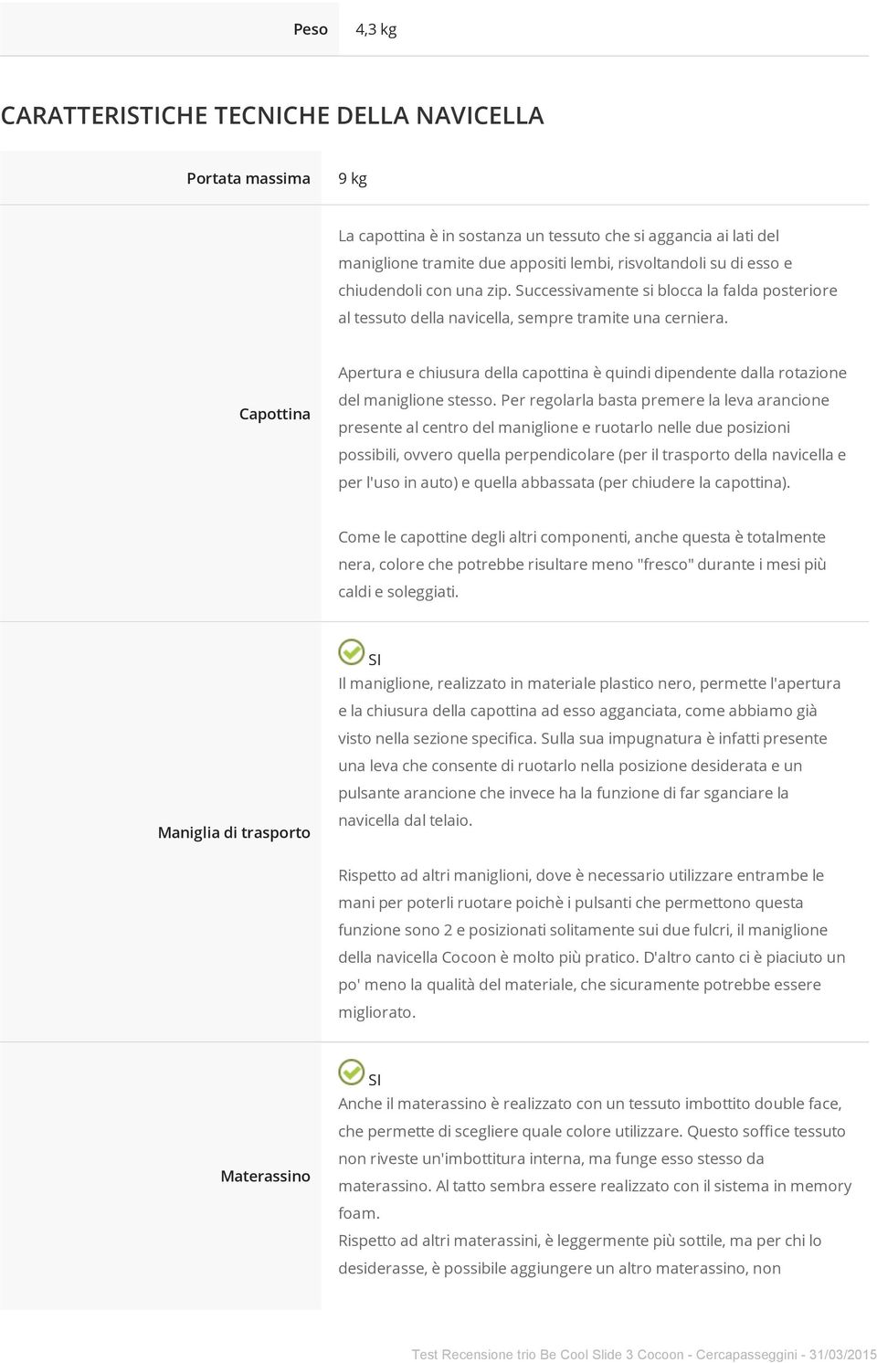 Capottina Apertura e chiusura della capottina è quindi dipendente dalla rotazione del maniglione stesso.