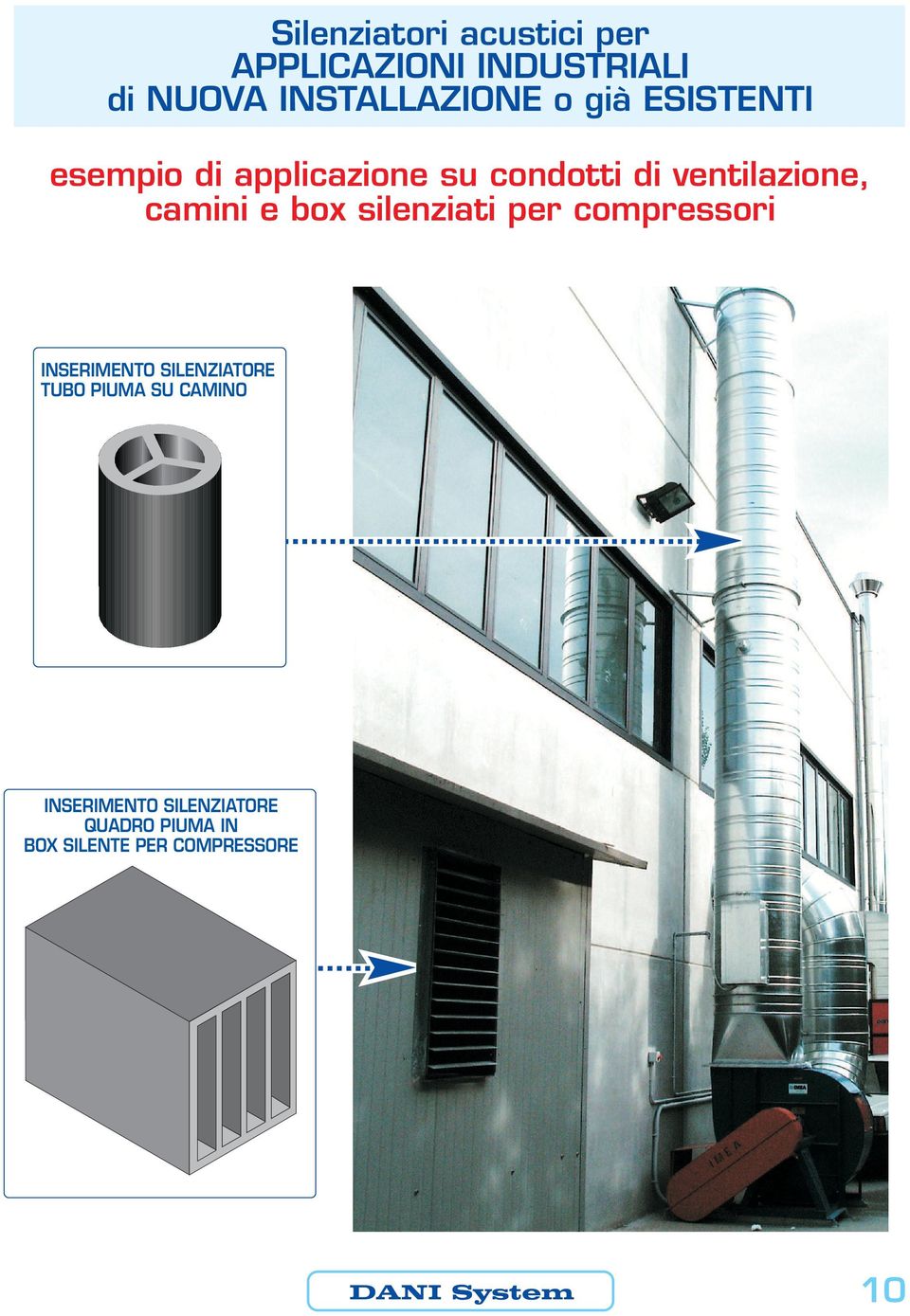 ventilazione, camini e box silenziati per compressori INSERIMENTO