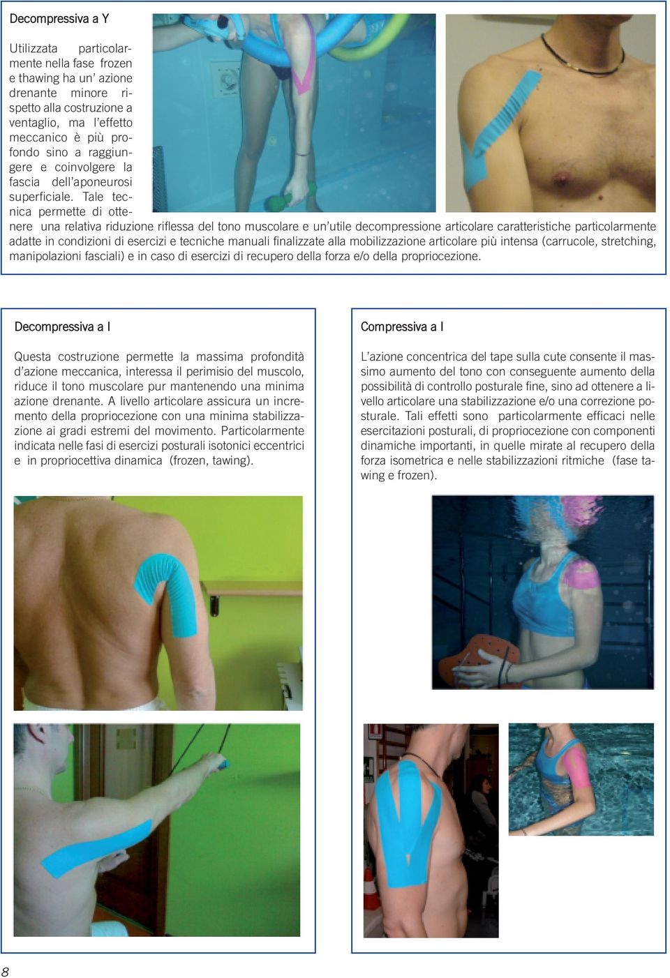 Tale tecnica permette di ottenere una relativa riduzione riflessa del tono muscolare e un utile decompressione articolare caratteristiche particolarmente adatte in condizioni di esercizi e tecniche