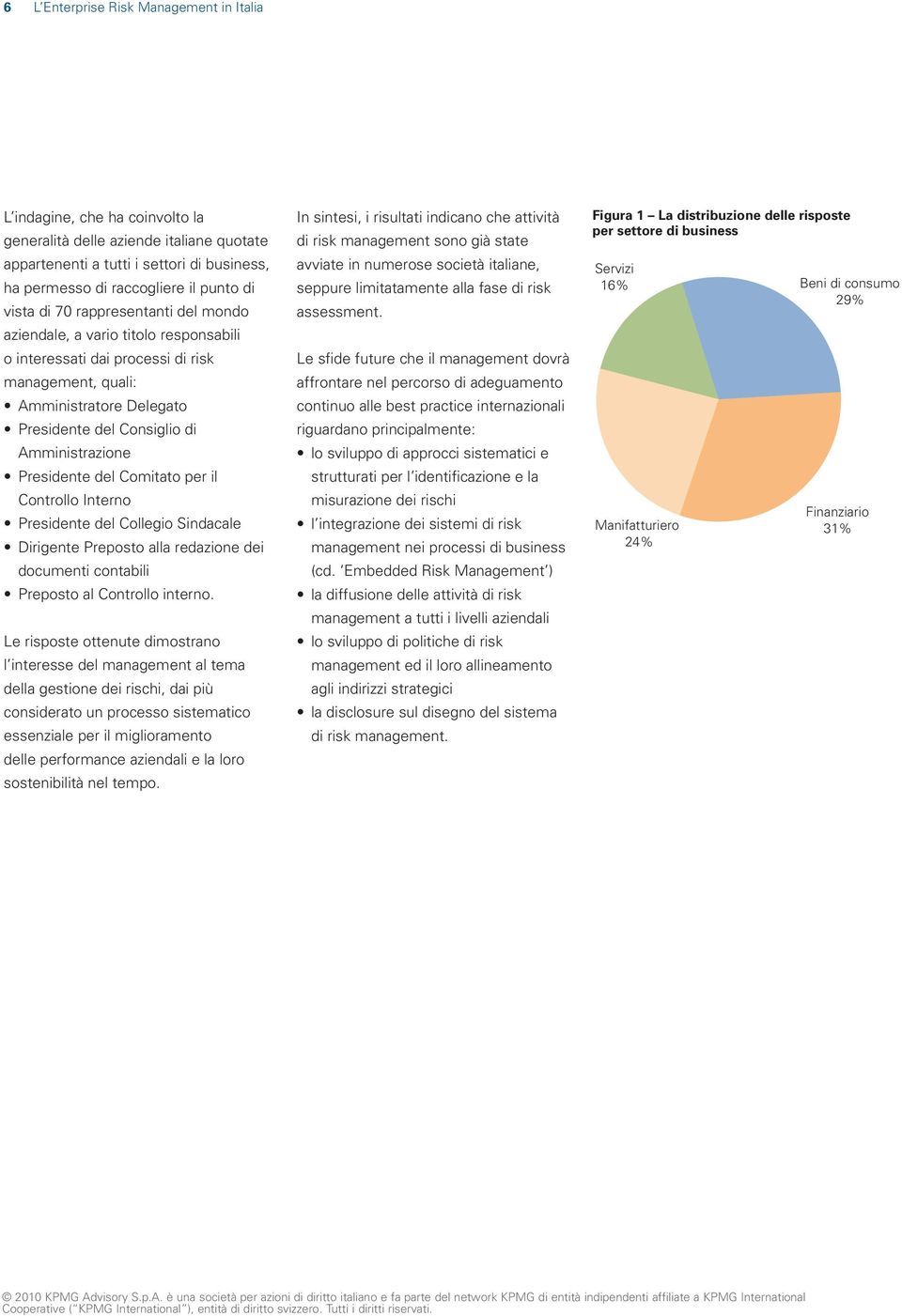 Presidente del Comitato per il Controllo Interno Presidente del Collegio Sindacale Dirigente Preposto alla redazione dei documenti contabili Preposto al Controllo interno.