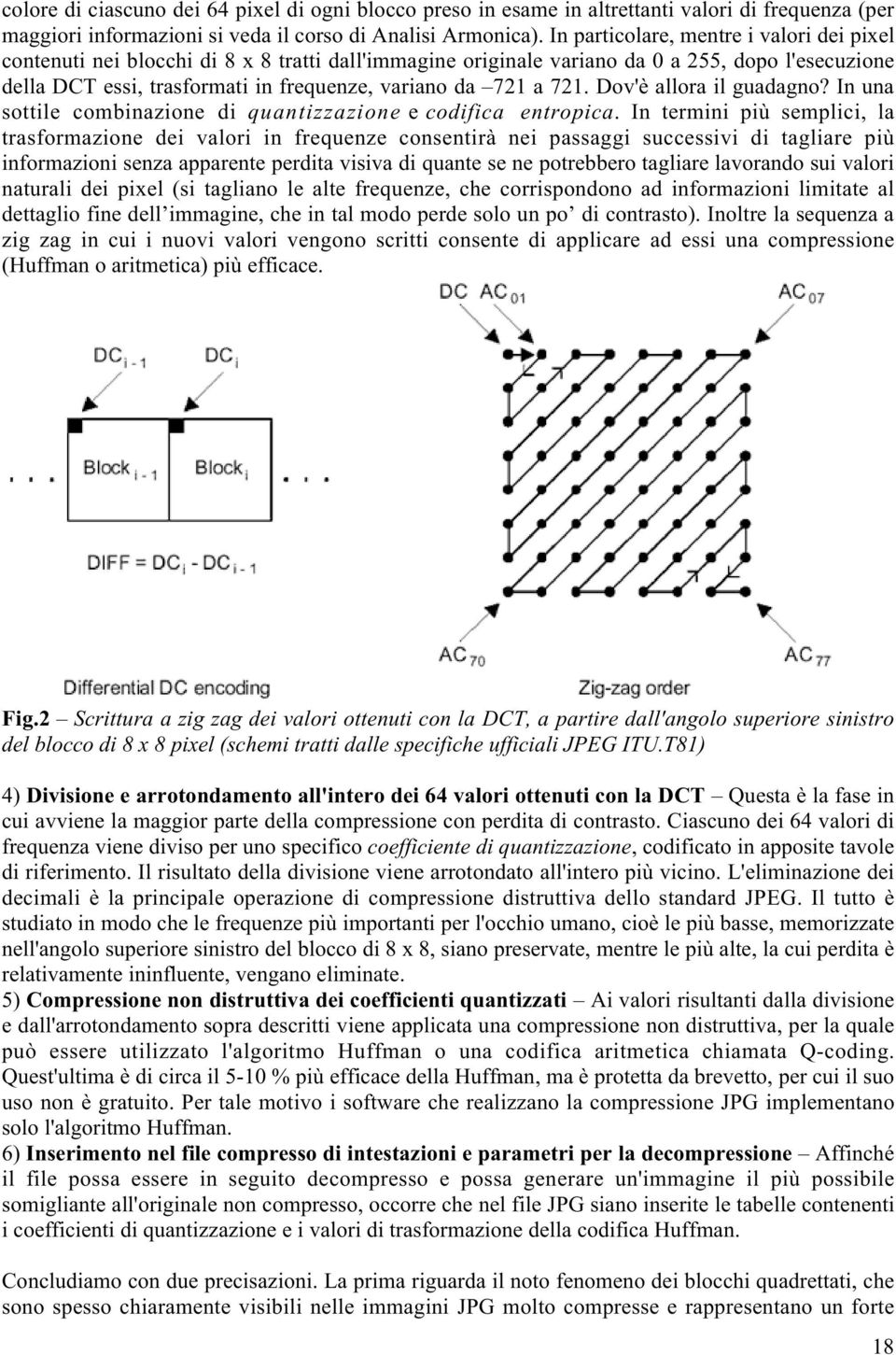 a 721. Dov'è allora il guadagno? In una sottile combinazione di quantizzazione e codifica entropica.