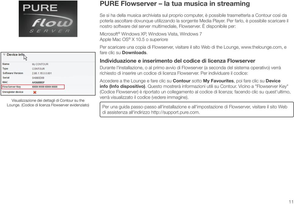 Player. Per farlo, è possibile scaricare il nostro software del server multimediale, Flowserver. È disponibile per: Microsoft Windows XP, Windows Vista, Windows 7 Apple Mac OS X 10.