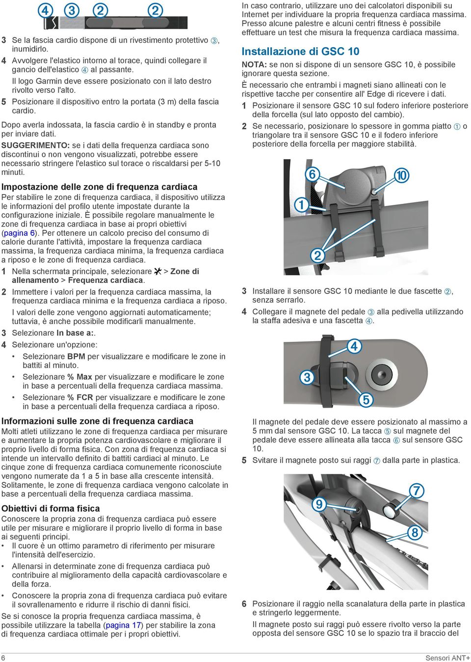 Dopo averla indossata, la fascia cardio è in standby e pronta per inviare dati.