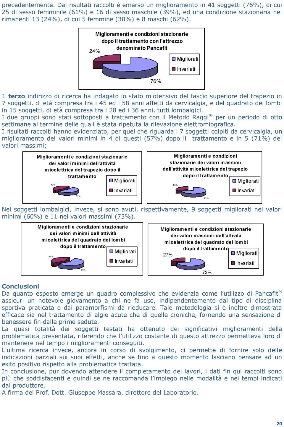 femmine (38%) e 8 maschi (62%).