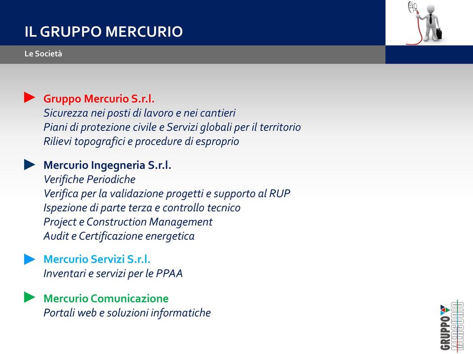 procedure di esproprio Mercurio Ingegneria S.r.l.