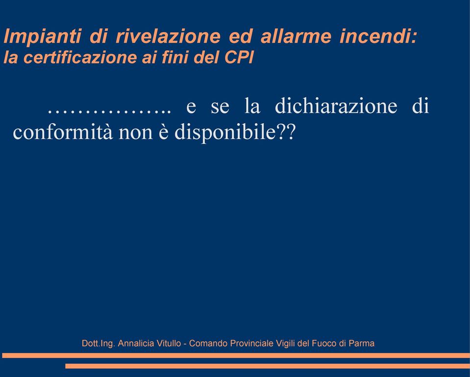 certificazione ai fini del CPI.