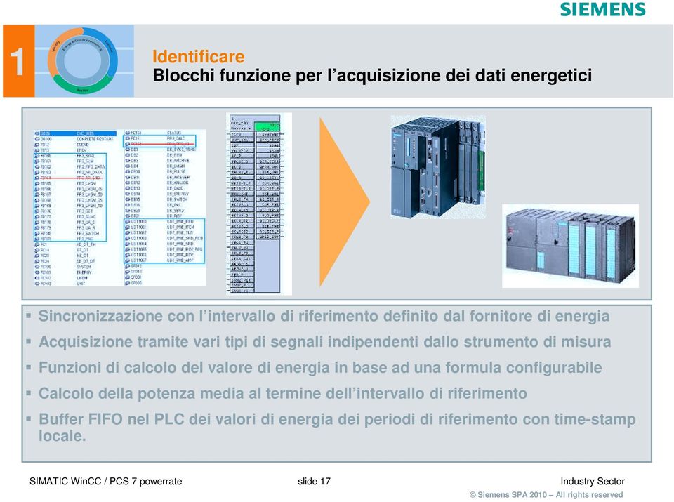 Funzioni di calcolo del valore di energia in base ad una formula configurabile Calcolo della potenza media al termine dell intervallo di