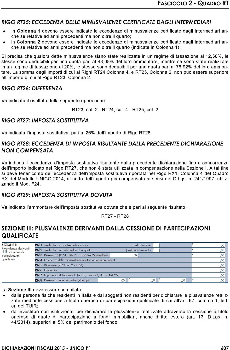 (indicate in Colonna 1).