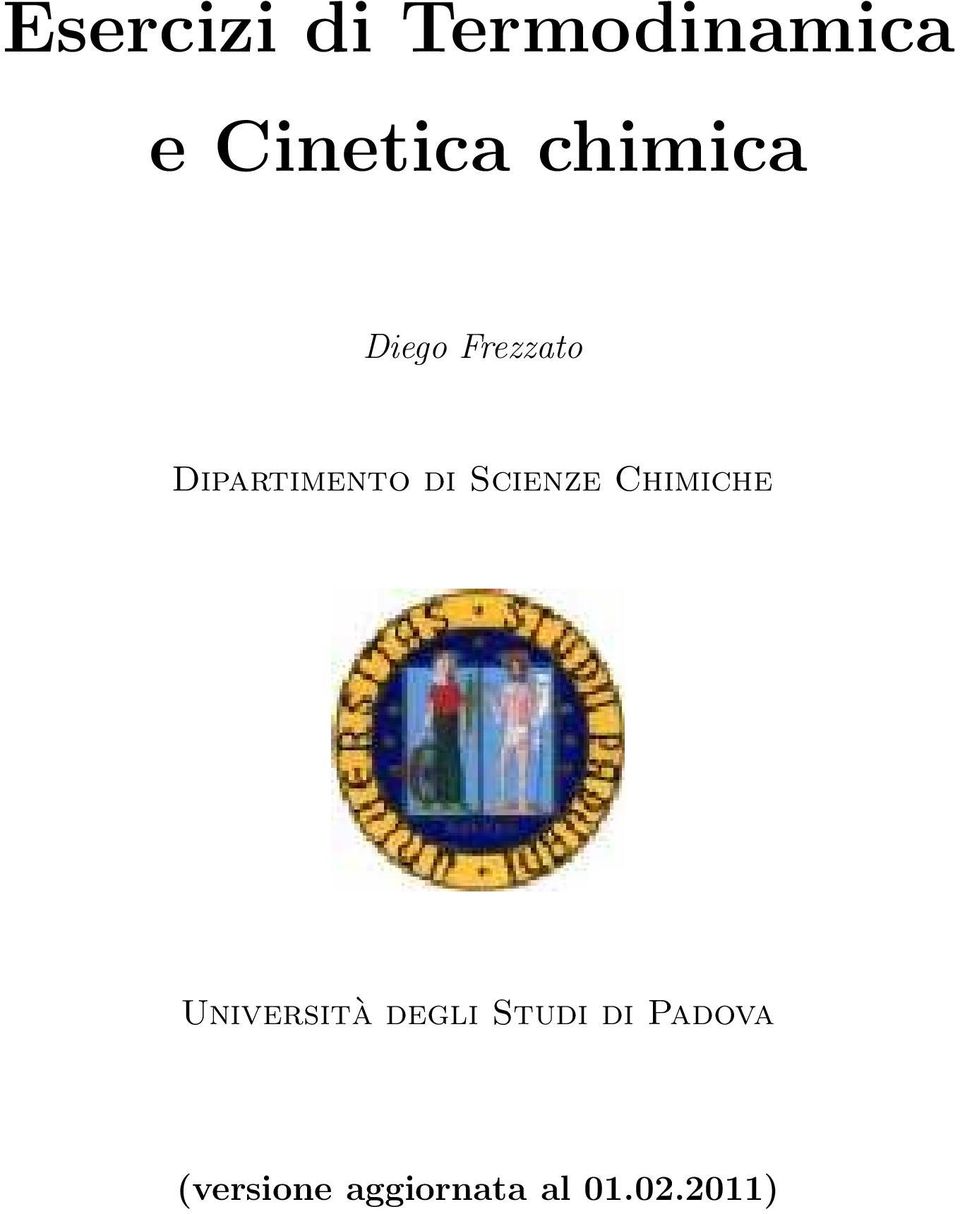 Scienze Chimiche Università degli Studi