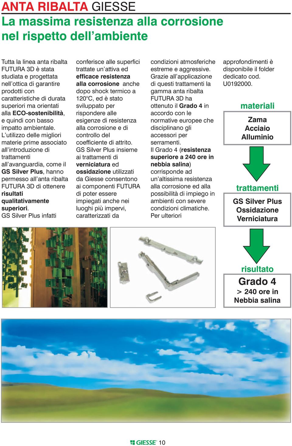 L utilizzo delle migliori materie prime associato all introduzione di trattamenti all avanguardia, come il, hanno permesso all anta ribalta FUTURA 3D di ottenere risultati qualitativamente superiori.