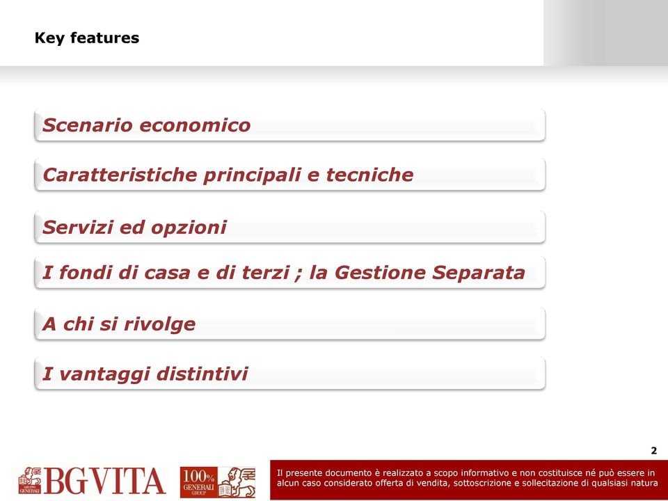 Servizi ed opzioni I fondi di casa e di