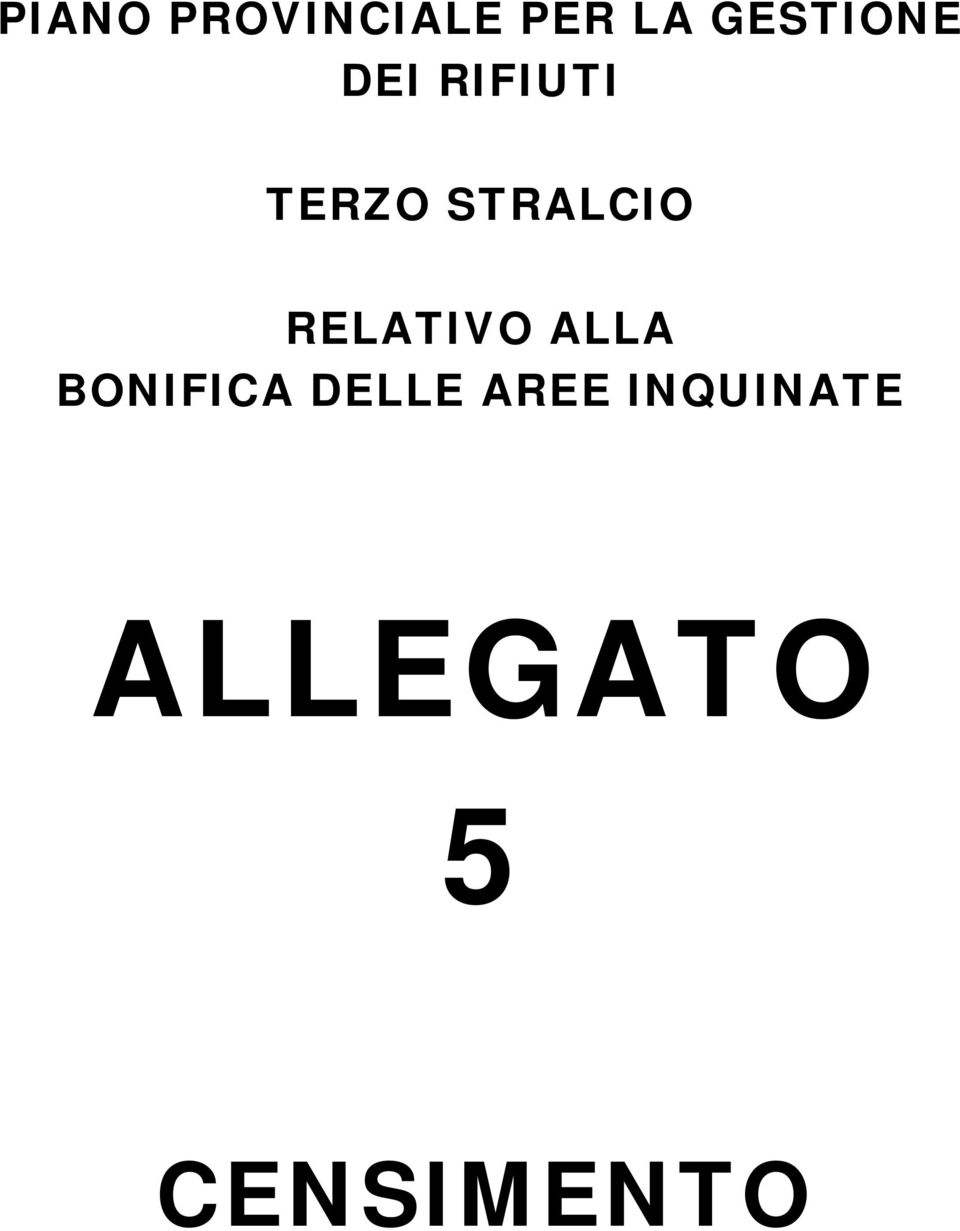 STRALCIO RELATIVO ALLA BONIFICA