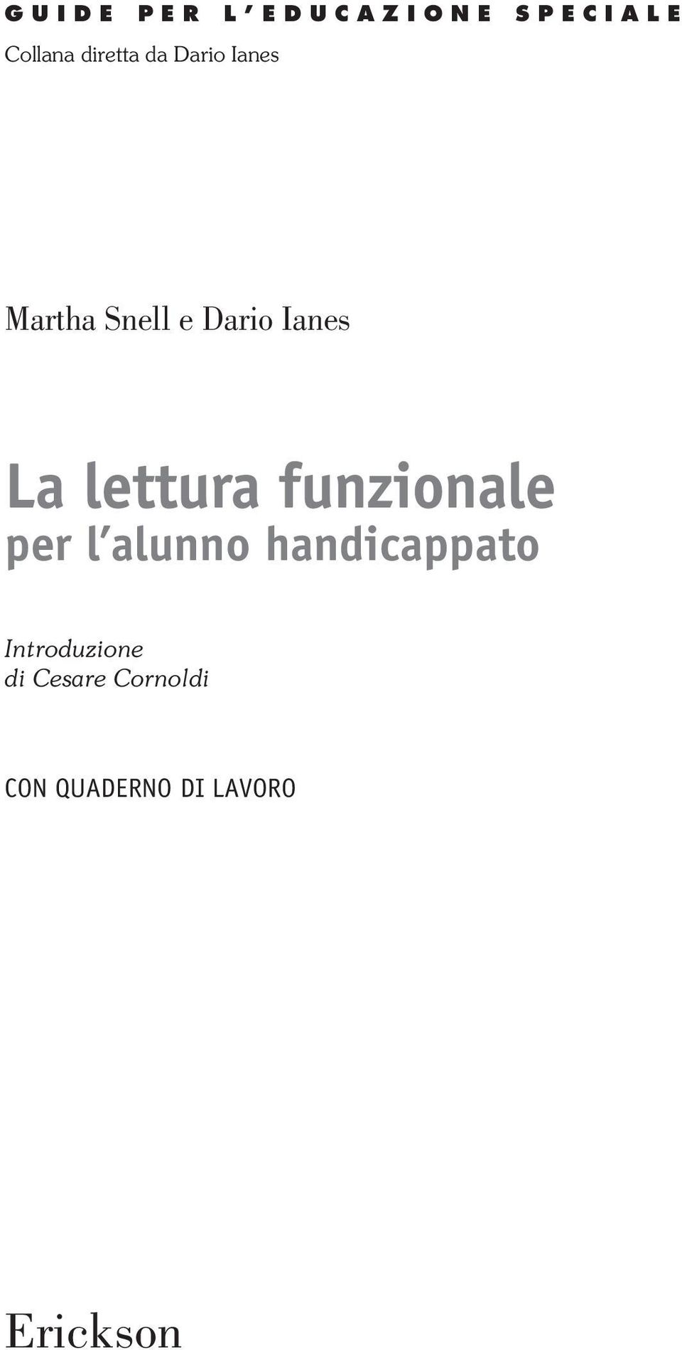 funzionale per l alunno handicappato Introduzione