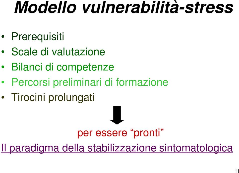 preliminari di formazione Tirocini prolungati per