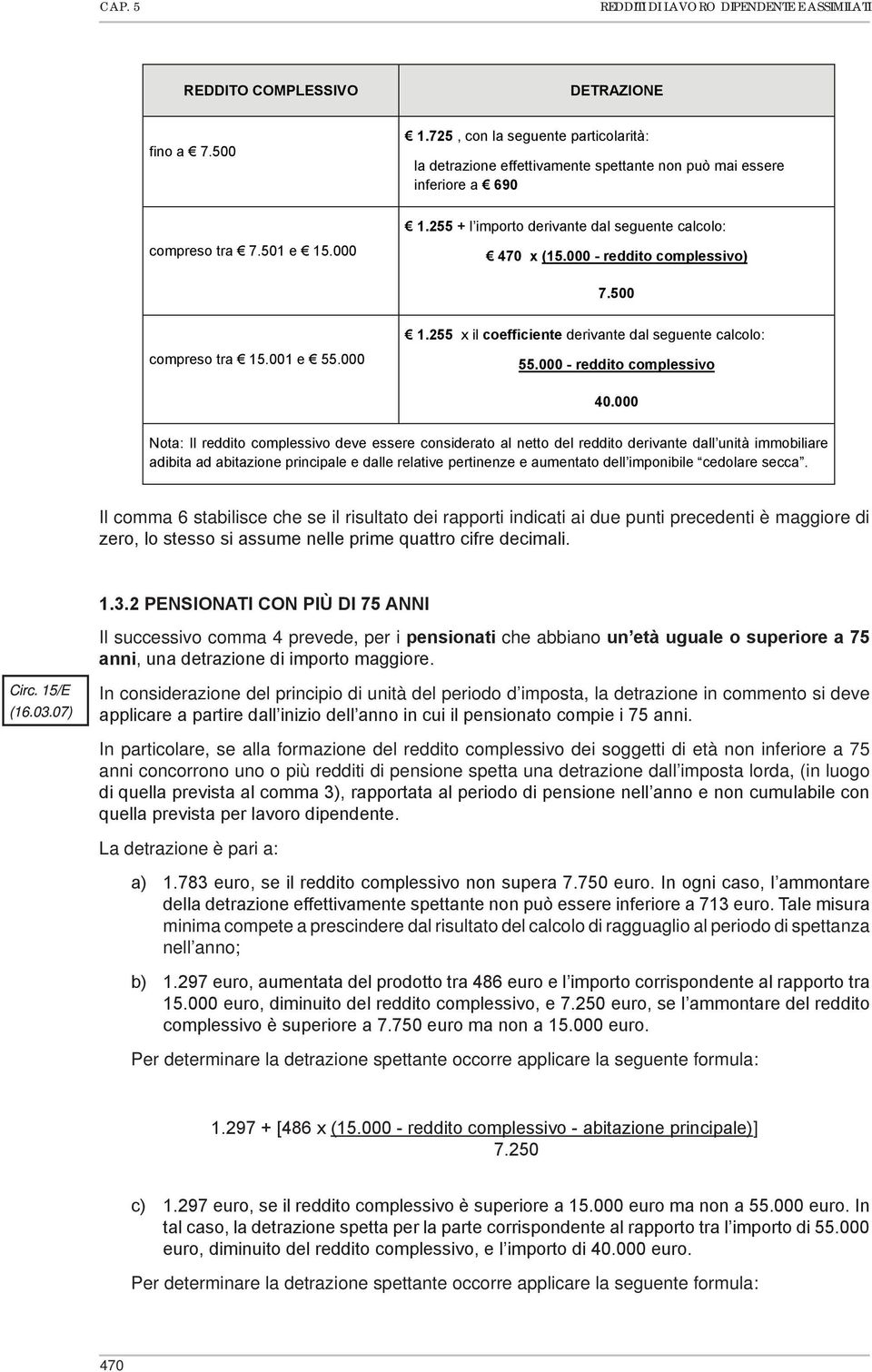 000 - reddito complessivo) 7.500 compreso tra 15.001 e 55.000 1.255 x il coefficiente derivante dal seguente calcolo: 55.