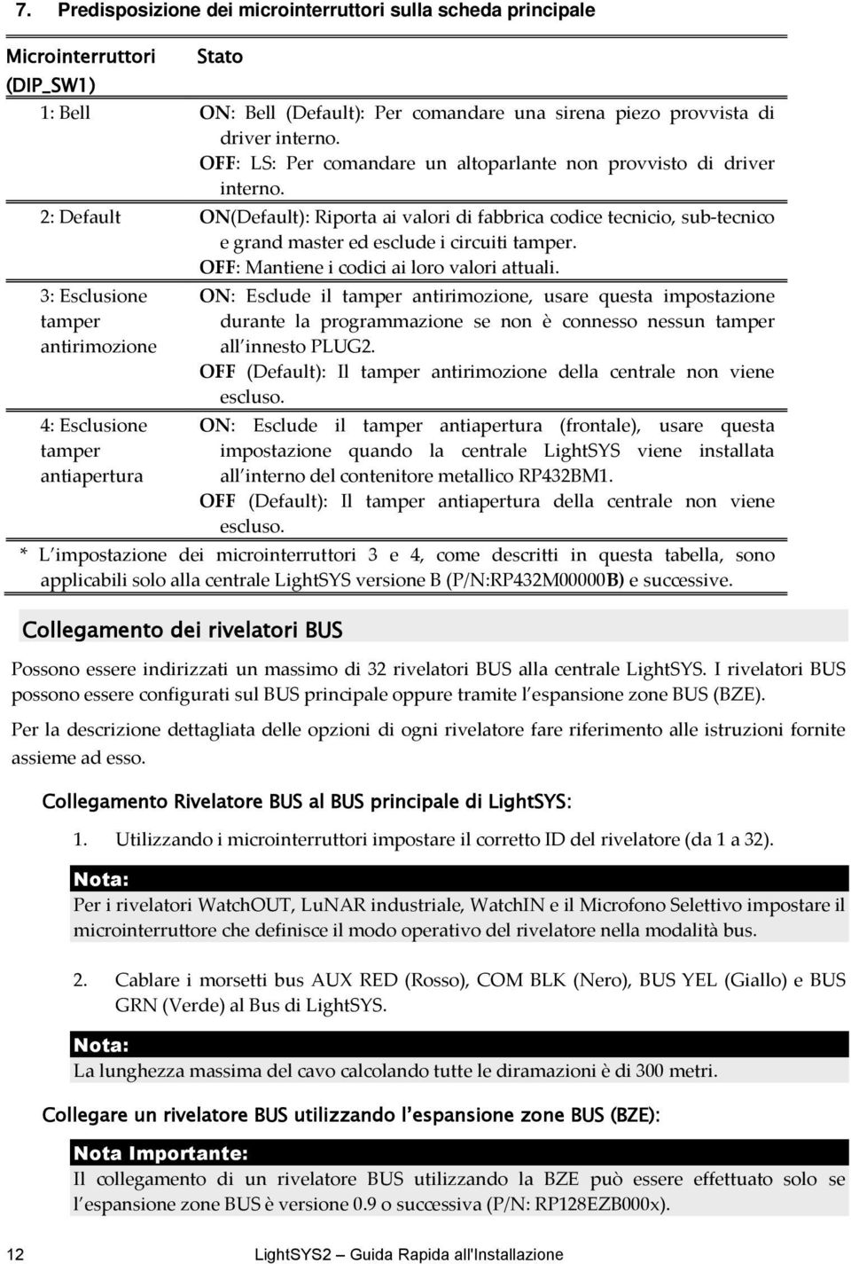 OFF: Mantiene i codici ai loro valori attuali.