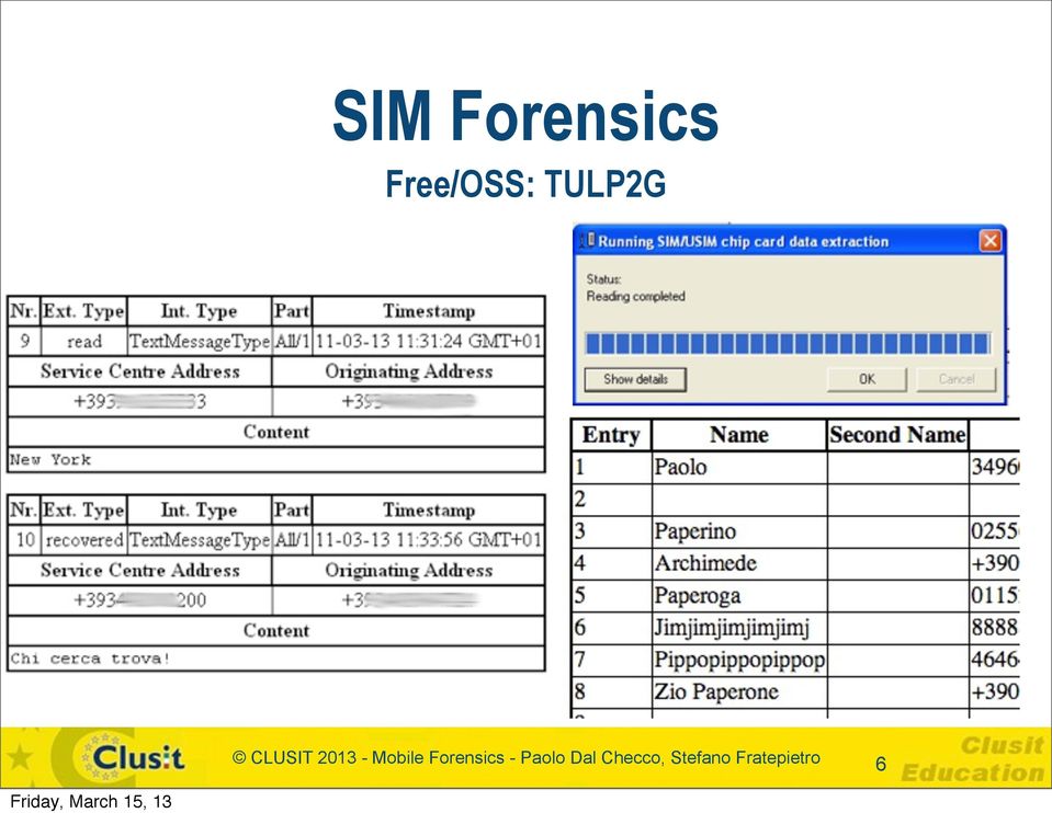 Mobile Forensics - Paolo