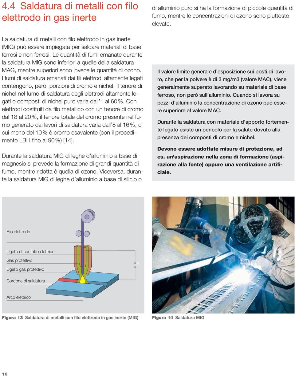 I fumi di saldatura emanati dai fili elettrodi altamente legati contengono, però, porzioni di cromo e nichel.