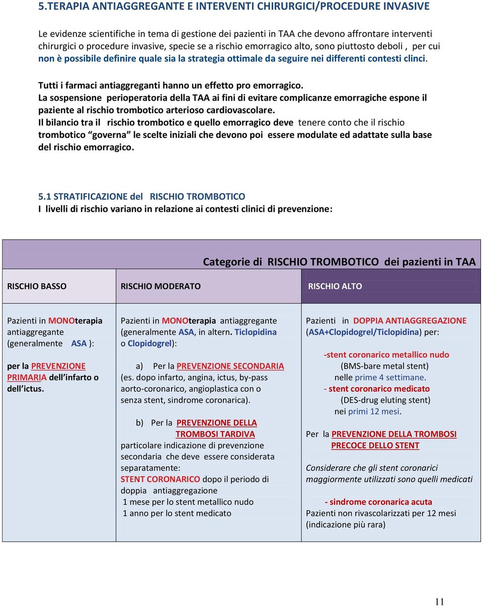 Tutti i farmaci antiaggreganti hanno un effetto pro emorragico.