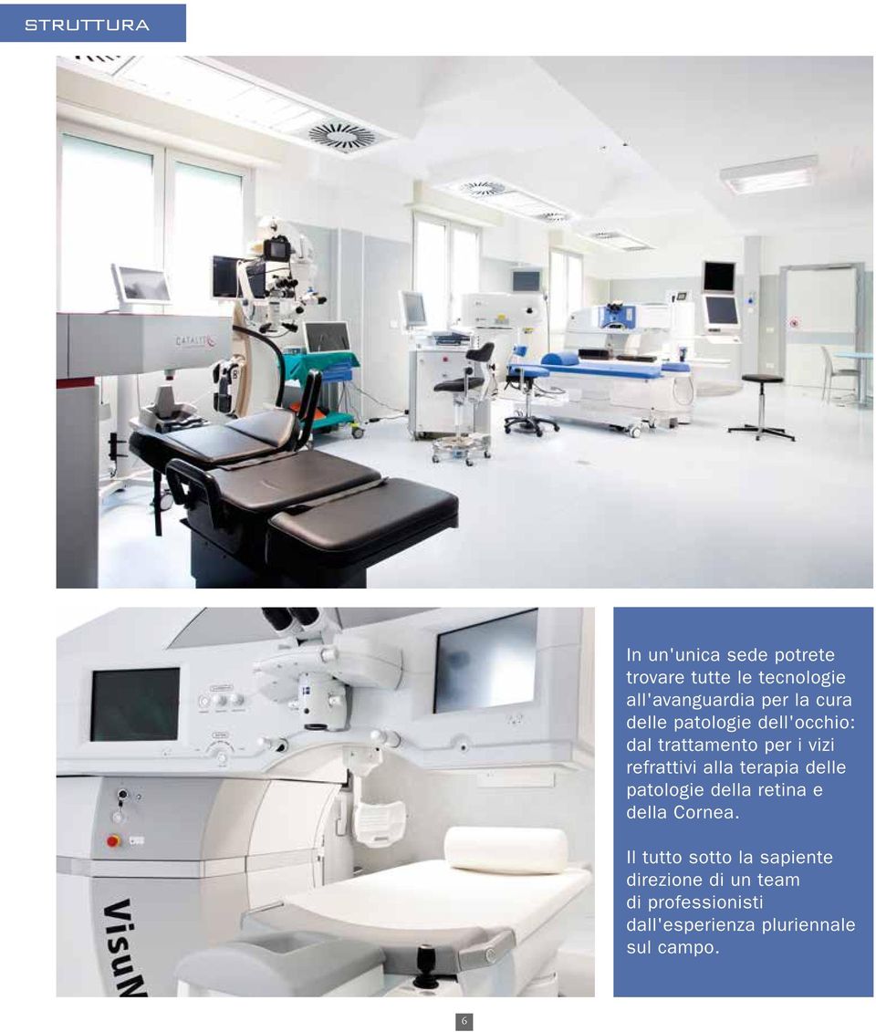 alla terapia delle patologie della retina e della Cornea.