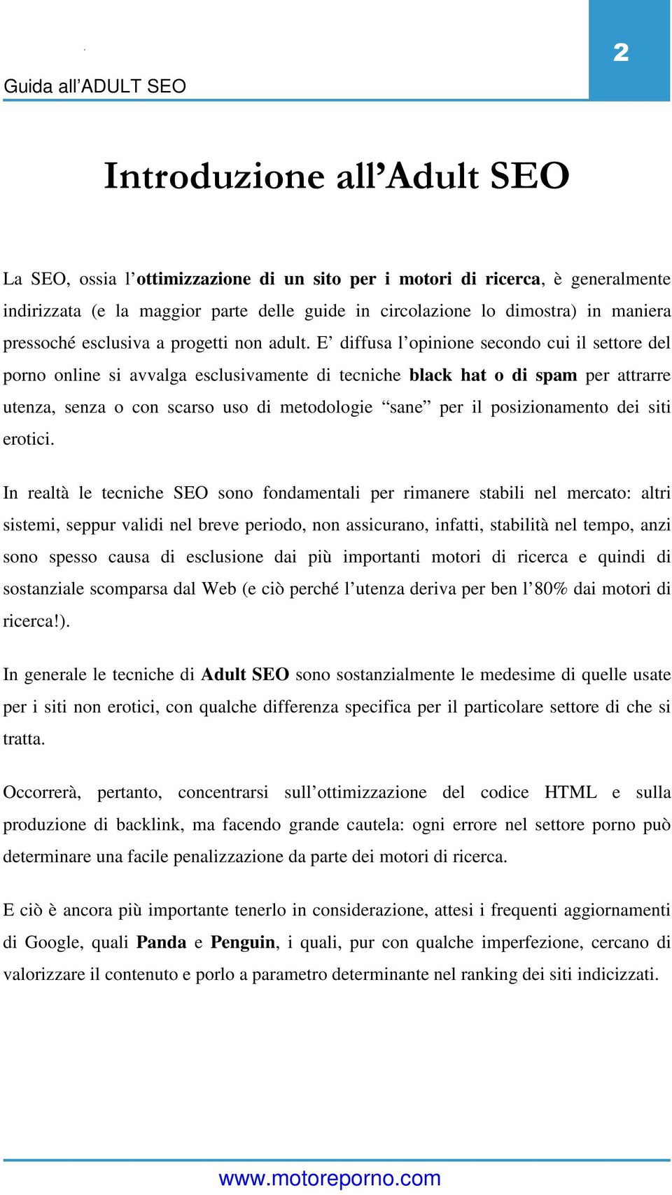 E diffusa l opinione secondo cui il settore del porno online si avvalga esclusivamente di tecniche black hat o di spam per attrarre utenza, senza o con scarso uso di metodologie sane per il