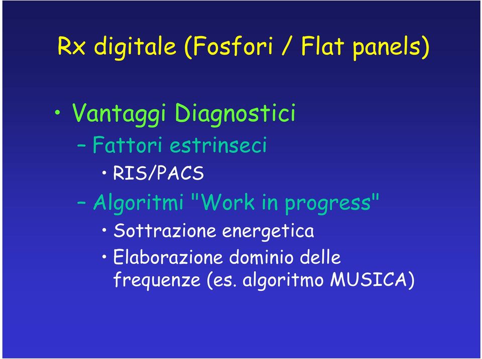 Algoritmi "Work in progress" Sottrazione