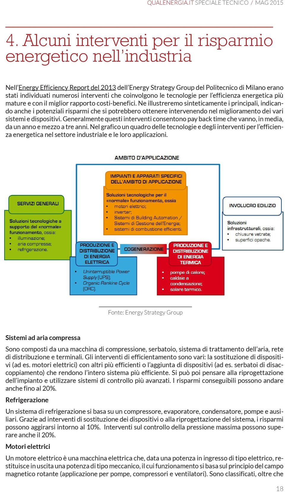 che coinvolgono le tecnologie per l efficienza energetica più mature e con il miglior rapporto costi-benefici.