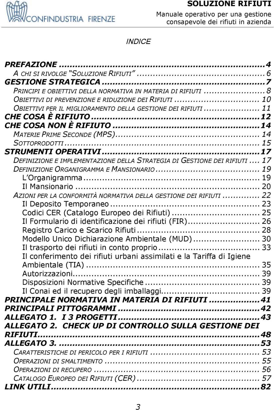 ..17 DEFINIZIONE E IMPLEMENTAZIONE DELLA STRATEGIA DI GESTIONE DEI RIFIUTI... 17 DEFINIZIONE ORGANIGRAMMA E MANSIONARIO... 19 L Organigramma... 19 Il Mansionario.