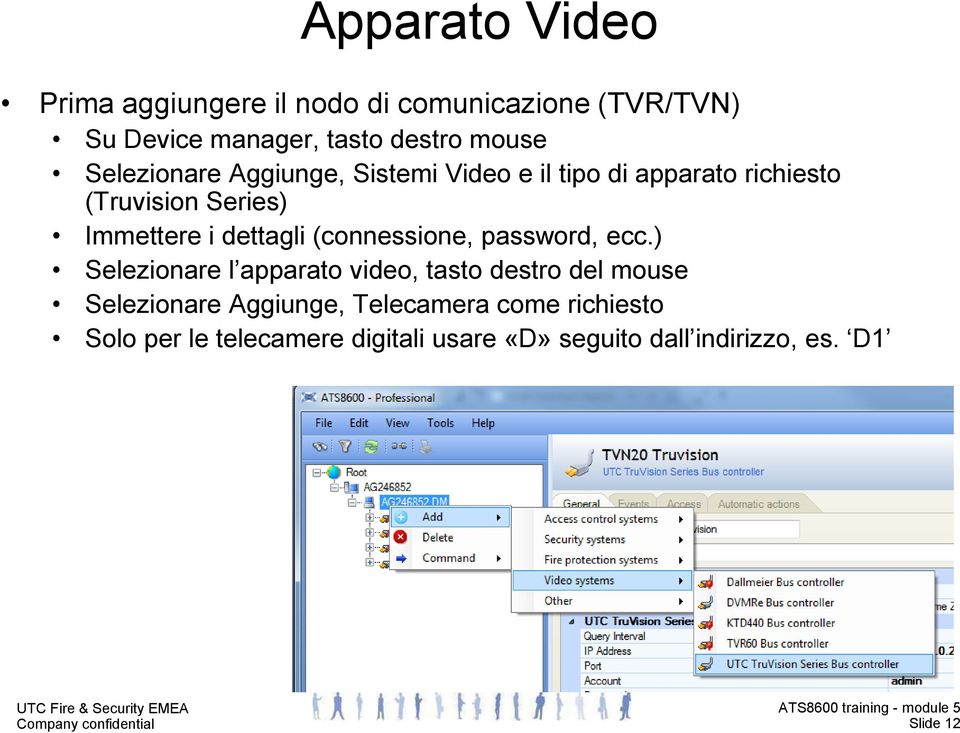 dettagli (connessione, password, ecc.