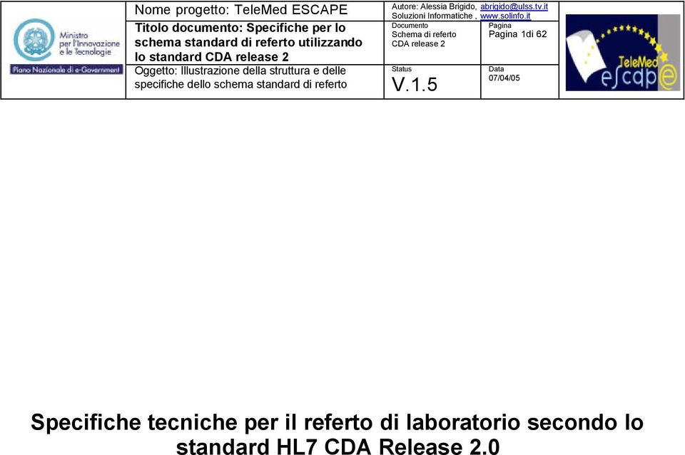 per il referto di laboratorio